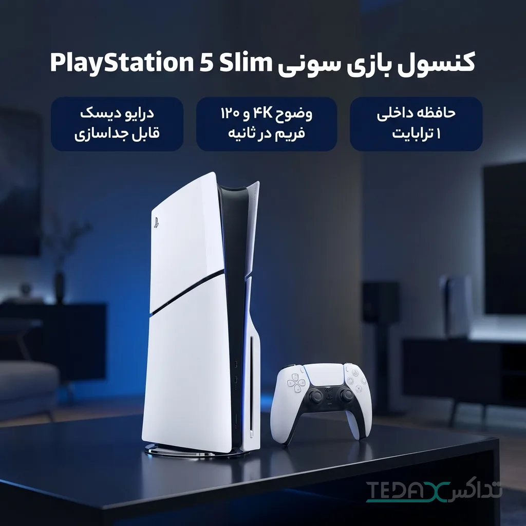 کنسول بازی سونی PlayStation 5 Slim - ظرفیت 1 ترابایت - ریجن اروپا CFI-2116