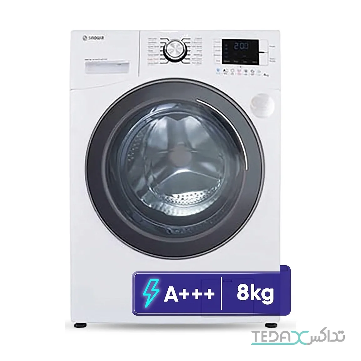 ماشین لباسشویی 8 کیلوگرم اتوماتیک اسنوا مدل SWM-D80W