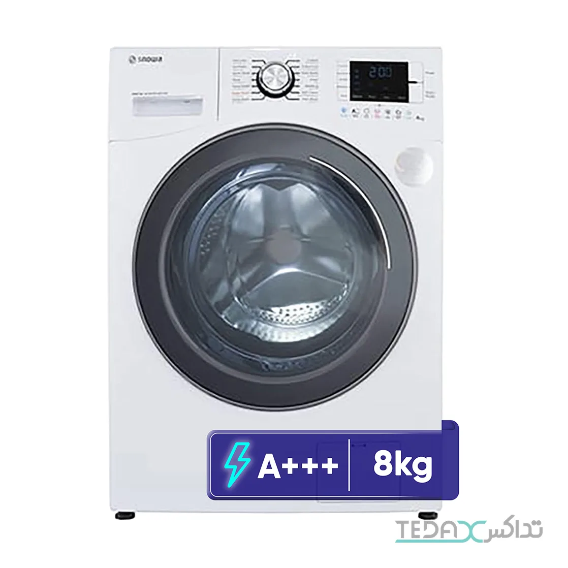 ماشین لباسشویی 8 کیلوگرم اتوماتیک اسنوا مدل SWM-D80W