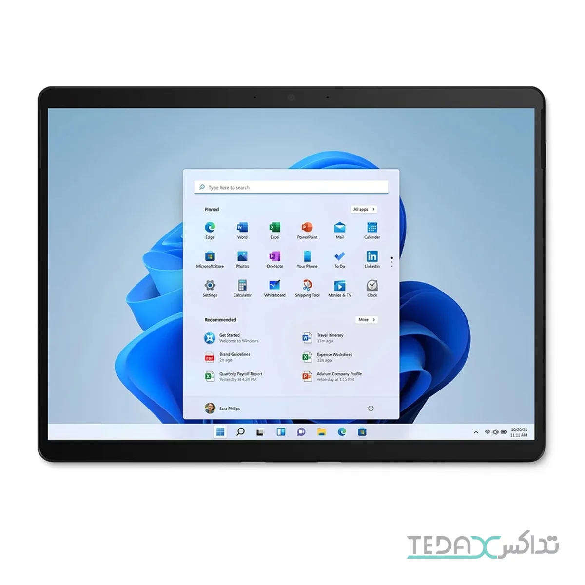 مایکروسافت تبلت 13 اینچی مایکروسافت مدل Surface Pro 8 پردازنده Core i7 1185G7 ظرفیت 1 ترابایت رم 16 گیگابایت — تصویر 1