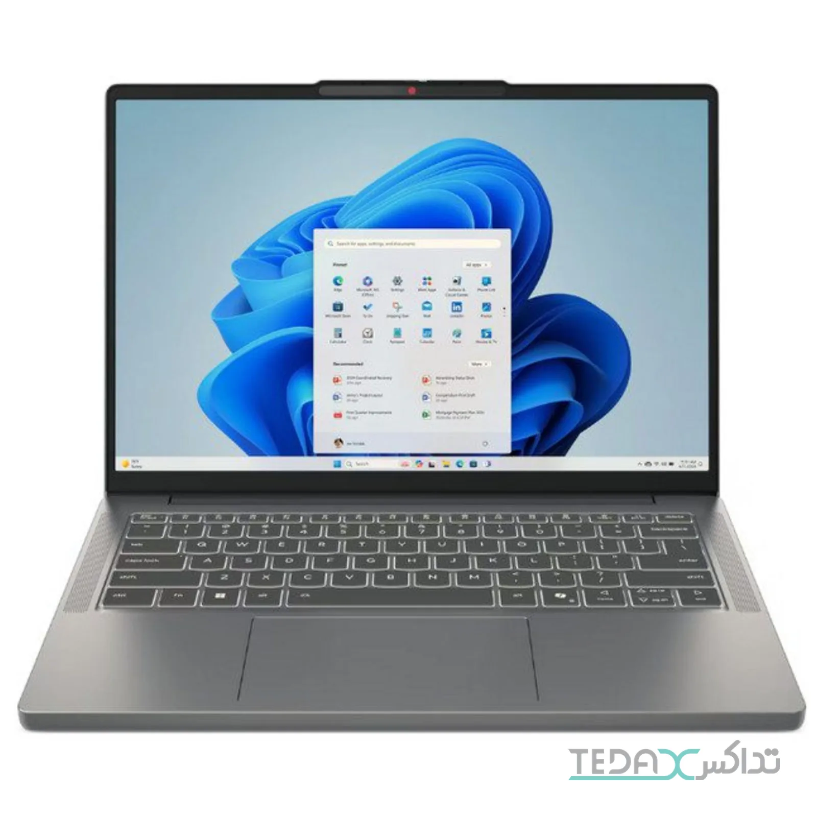 لپ تاپ لنوو 14 اینچی مدل IdeaPad Slim 3 14IRU8-Core i3 1315U-8GB LPDDR5 4800MHz-256GB SSD-TN