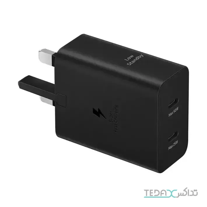 شارژر دیواری سامسونگ 50 وات مدل EP-T5020 GaN به همراه کابل Type-C