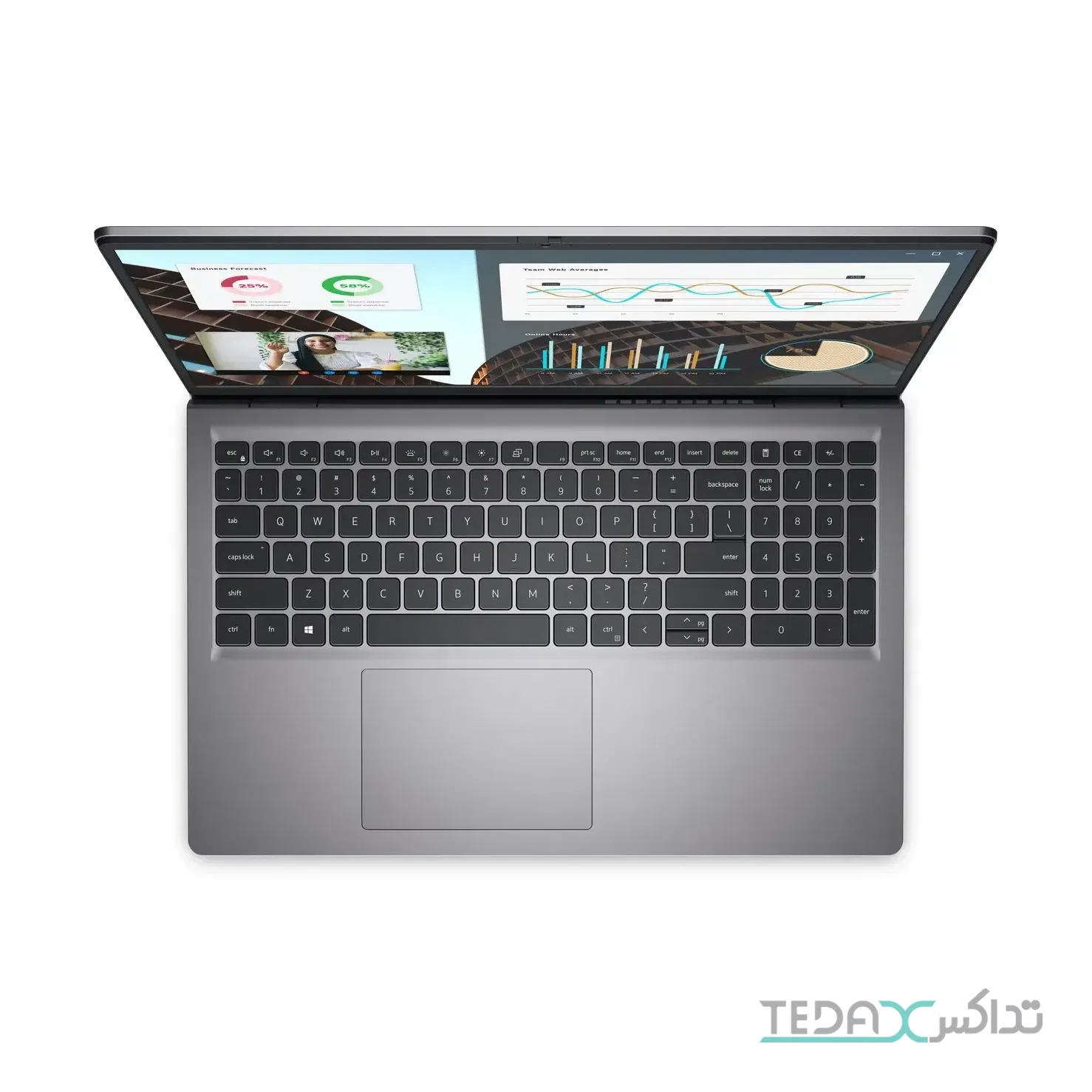 لپ تاپ 15.6 اینچی دل مدل Vostro 3530 پردازنده Core i3-1305U رم 8 گیگابایت DDR4 حافظه 512 گیگابایت SSD صفحه IPS 120Hz