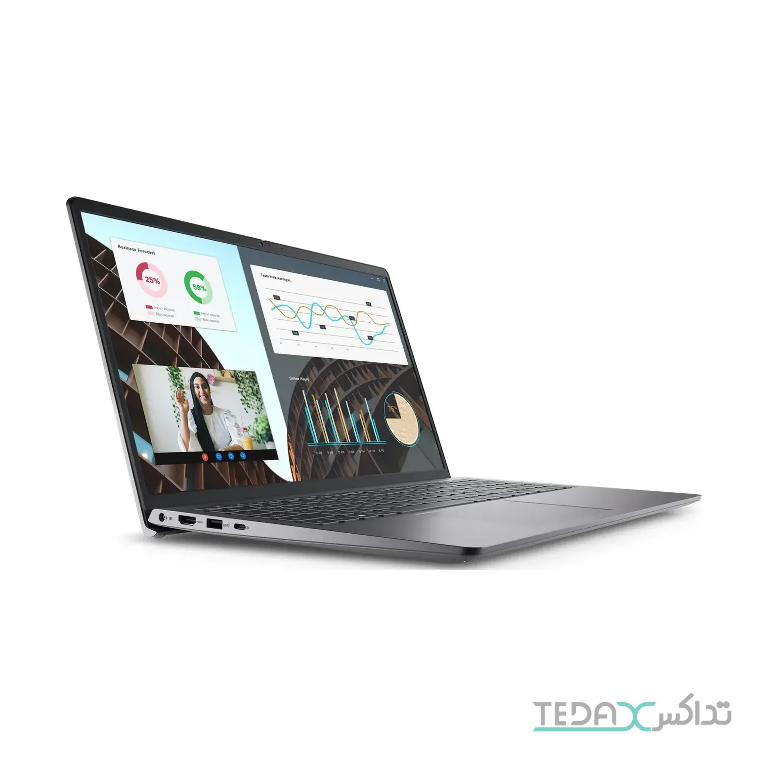 لپ تاپ 15.6 اینچی دل مدل Vostro 3530 پردازنده Core i3-1305U رم 8 گیگابایت DDR4 حافظه 512 گیگابایت SSD صفحه IPS 120Hz