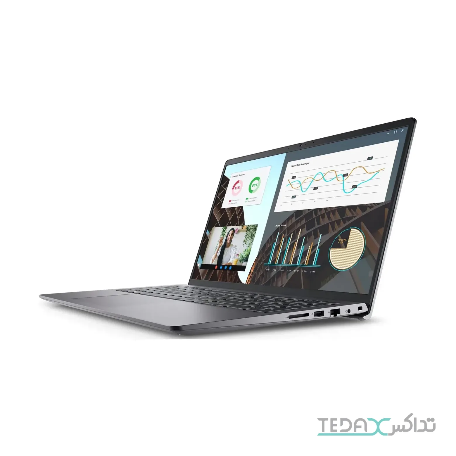 لپ تاپ 15.6 اینچی دل مدل Vostro 3530 پردازنده Core i3-1305U رم 8 گیگابایت DDR4 حافظه 512 گیگابایت SSD صفحه IPS 120Hz