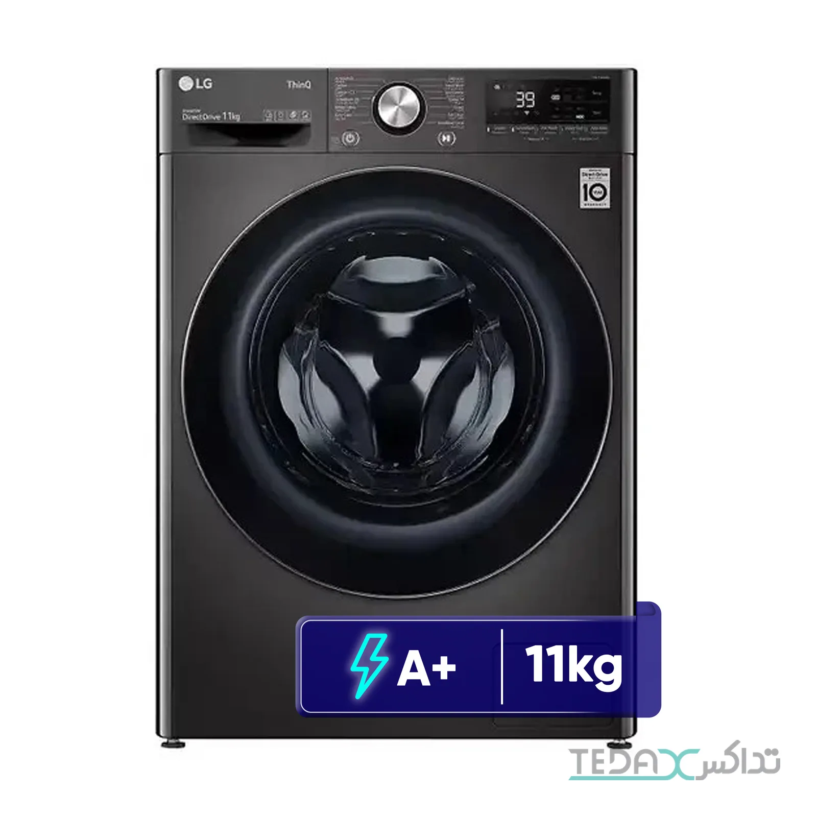 ماشین لباسشویی 11 کیلوگرم اتوماتیک ال جی مدل WR9011PBG