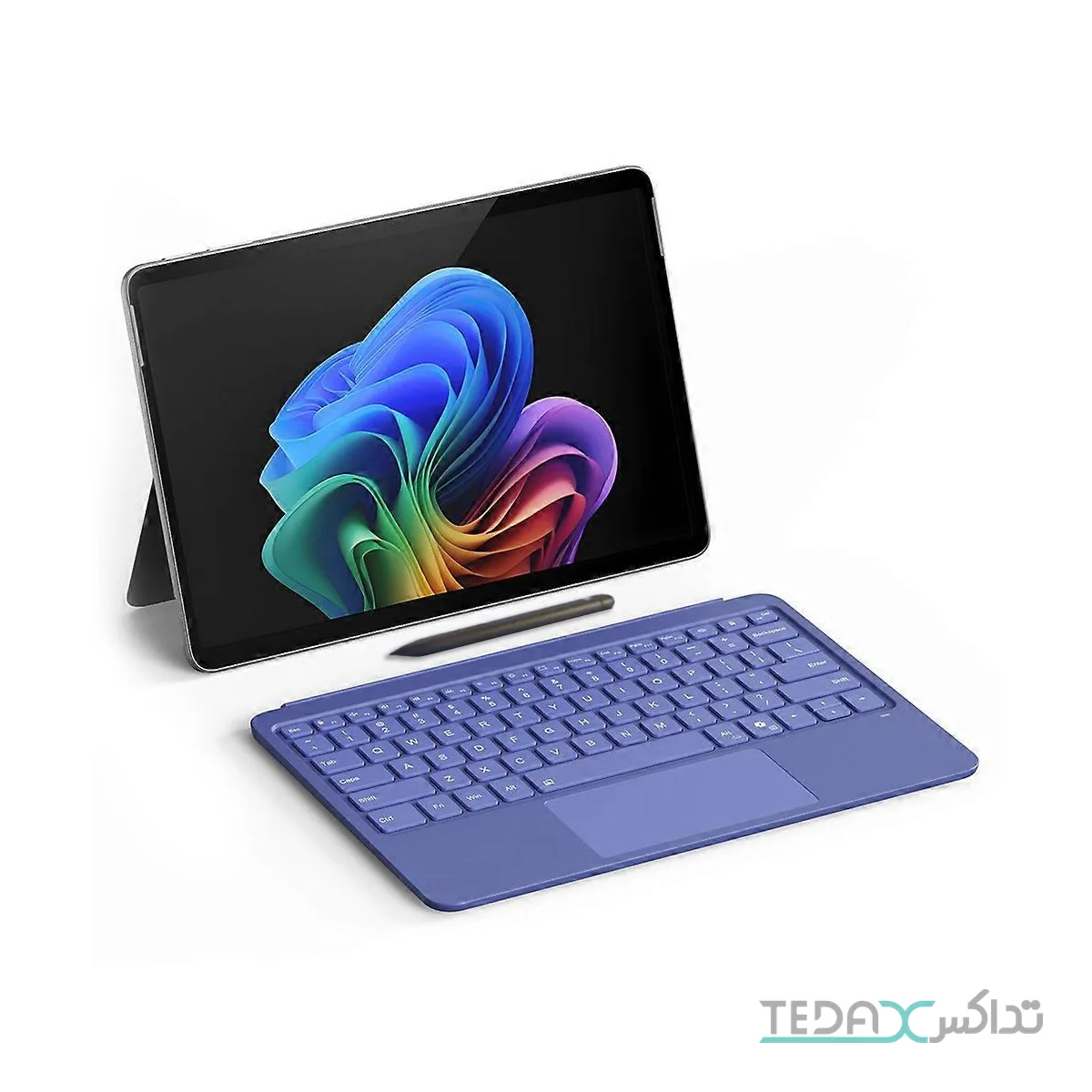 مایکروسافت تبلت مایکروسافت 12 اینچی Surface Pro با پردازنده Snapdragon X Plus ظرفیت 512 گیگابایت و رم 16 گیگابایت به همراه کیبورد Surface Pro و قلم Slim Pen 2 —