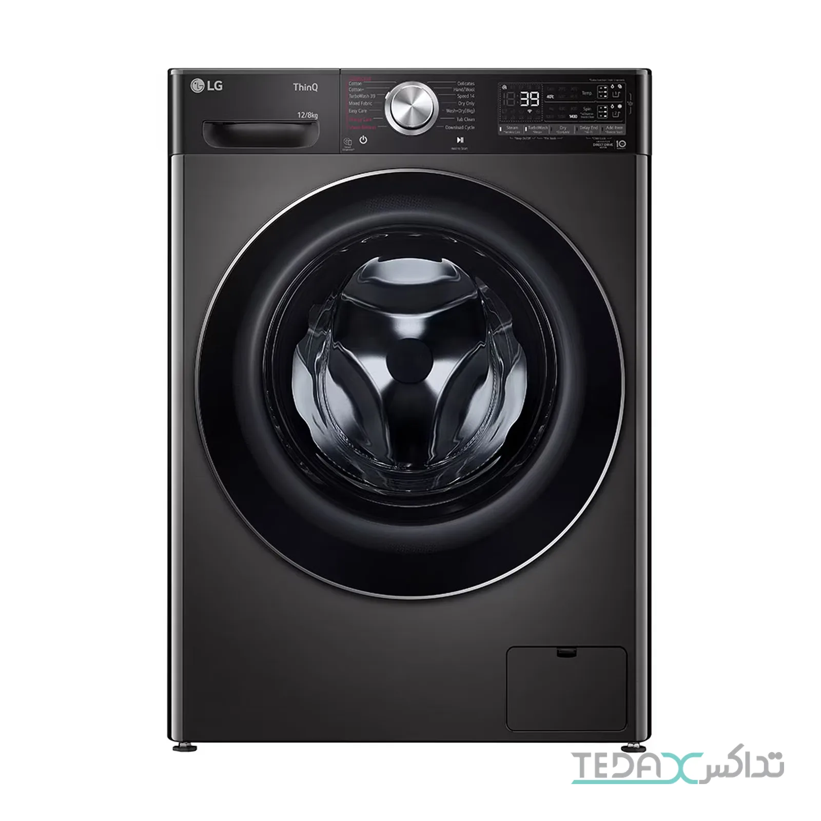 ماشین لباسشویی 12 کیلوگرم اتوماتیک ال جی مدل F4V9BDP2EE با قابلیت خشک‌کن