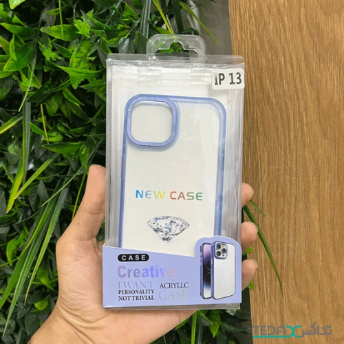 کاور مدل  clear blue focus مناسب برای آیفون 13 نرمال
